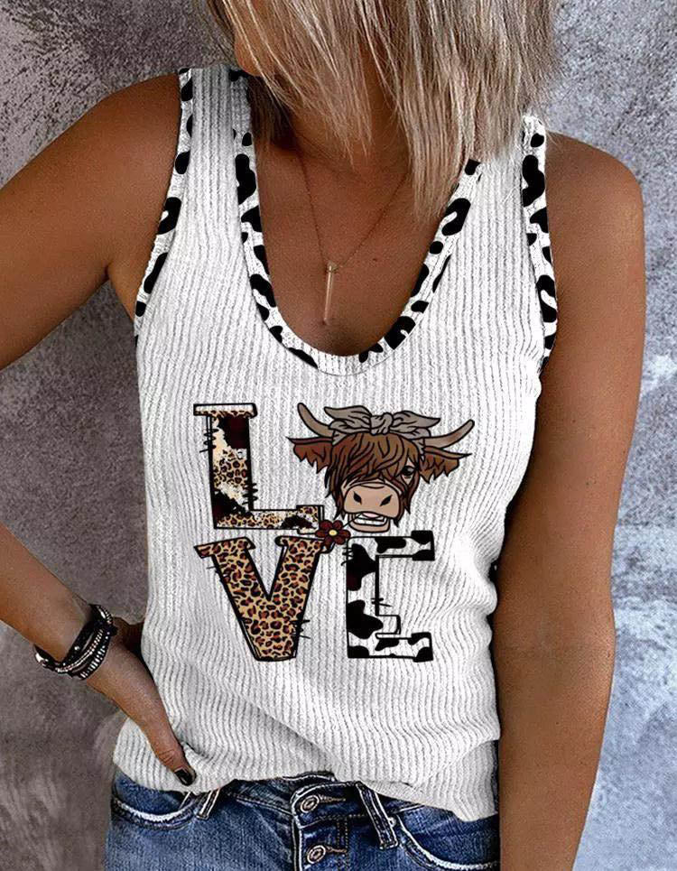 Sleeveless womens T shirts